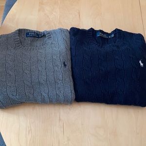 Polo by Ralph Lauren Mens Cable Knit Sweaters